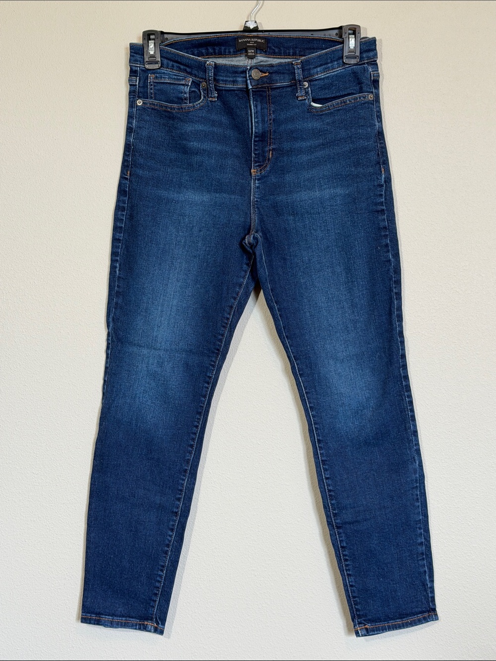 Banana Republic Deep Indigo High-Rise Skinny Jeans, size 32/14